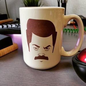 Instagram Photo: In anticipationof the #parksandrec special episode I shall be rocking my Swanson mug today.